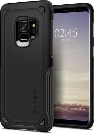 Spigen Galaxy S9 ile Uyumlu Kılıf Hybrid Armor Black