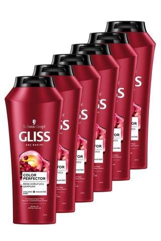 Gliss Color Perfector Renk Koruyucu Şampuan 500 ml x 6 Adet
