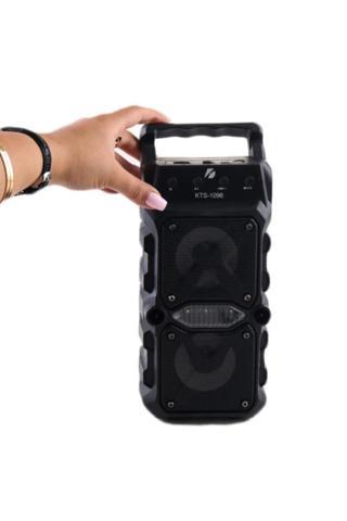 Kts Outdoor Parti Hoparlörü Gri Bluetooth Hoparlör 3 Inç × 2 Kablosuz Speaker Radyo-usb-tf Giriş