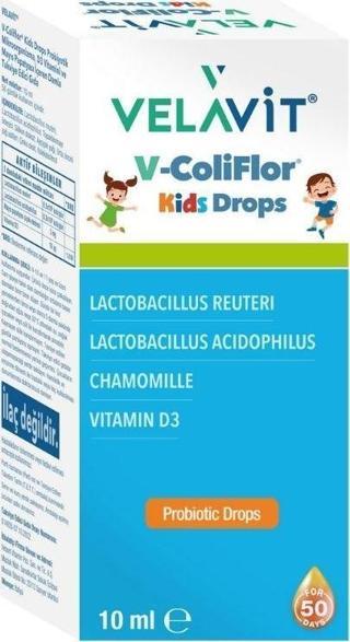 Velavit V-Coliflor Kids Drops 10 Ml Damla