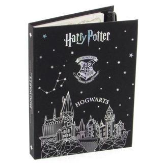 Harry Potter Kalemli Bloknot (Beyaz Sayfalı) Gümüş Yaldızlı