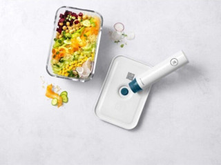 Zwilling Fresh & Save Vakumlu Saklama Kabı - (L) - Borosilikat - Cam - Akdeniz Mavisi