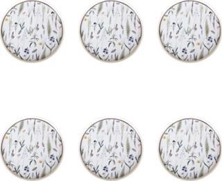 Porland Botanical Desen Düz Tabak 27cm 6'lı