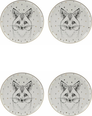 Porland Forest Fox Düz Tabak 20cm 4'lü