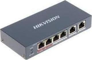 Hikvision DS-3E0106P-E-M 4 Portlu 10-100 Fast Ethernet Switch- 4 Port Poe 35W