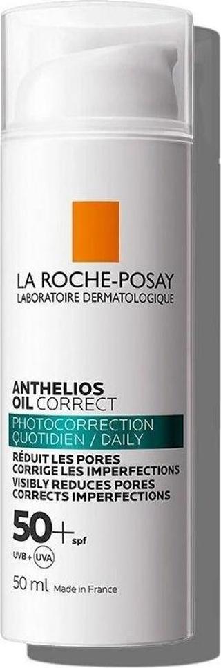 La Roche-Posay Anthelios Oil Correct Yağlı ve Düzensiz Ciltler için Yüz Güneş Kremi 50 ml