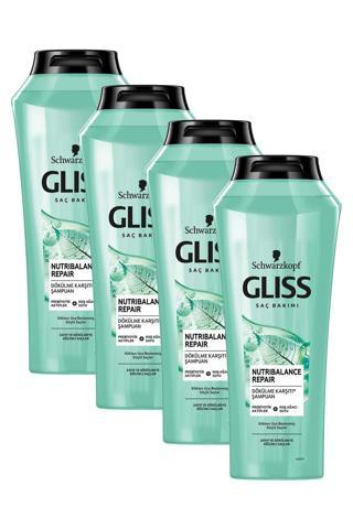 Gliss Nutribalance Repair Saç Dökülmesine Karşı Şampuan 500 ml x 4 Adet