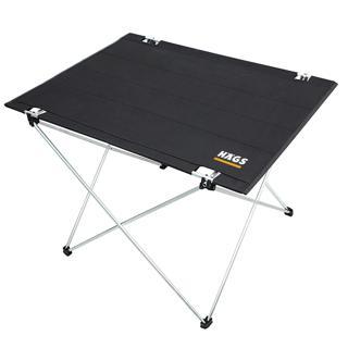 Haegs Ultralight Katlanır Kamp Masası Taşınabilir Kompakt Roll Up Outdoor Kamp Masası Large Siyah