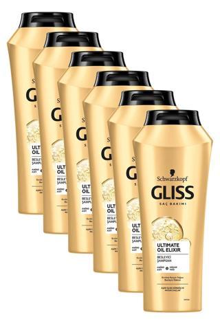 Gliss Ultimate Oil Elixir Besleyici Şampuan 500 ml x 6 Adet