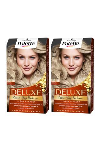 Palette Deluxe Yoğun Renkler 9-1 Elmas Sarısı X 2 Adet Saç Boyası