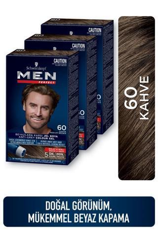 Men Perfect Saç Boyası 60 - Kahve  X 3 Adet