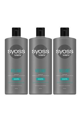 Syoss Men Volume Kalın ve Gür Görünümlü Saçlar Şampuan 500 ml  x 3 Adet