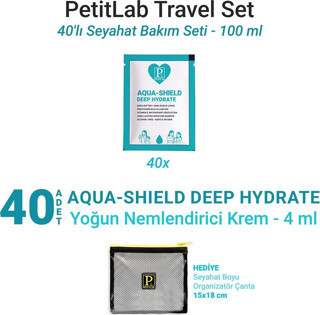 PetitLab Travel Set 40'lı Şase Nemlendirici Krem *Organizatör Çanta Hediyeli 