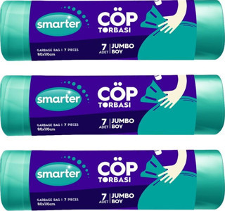 SMARTER 3 LÜ JUMBO BOY ÇÖP TORBASI 80x110cm ( ÇÖP POŞETİ )