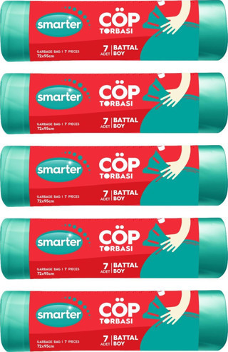 SMARTER 5 Lİ BATTAL BOY ÇÖP TORBASI ( ÇÖP POŞETİ )