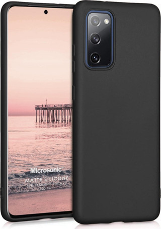 Microsonic Matte Silicone Samsung Galaxy S20 FE Kılıf Siyah