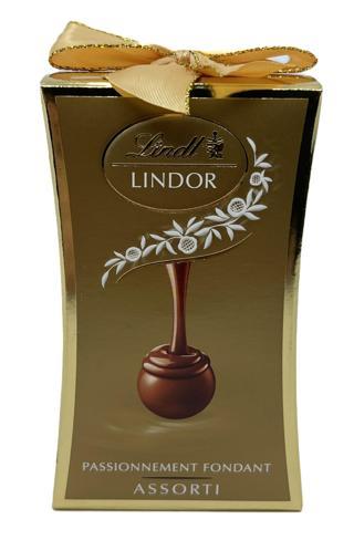 Lindt LINDOR Passionnement Fondant Assorti - Sütlü, Beyaz ve Bitter Çeşitli Dolgulu Çikolata 75 g