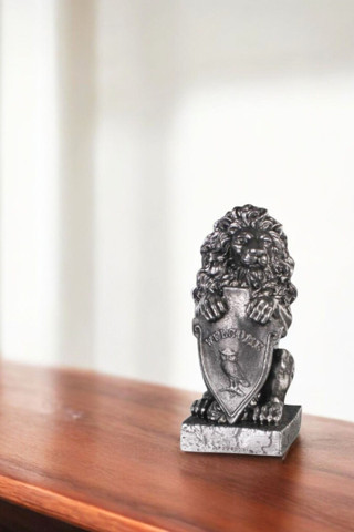 Evene Dekoratif Obje Biblo Ev Dekorasyon Heykel Salon Masa Üstü Süs Eşyası Aslan Siyah Model 54