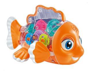 Canali Toys Pilli Işıklı Sesli Çarp Dön Balık YJ-3034,Eğlenceli Kovalamaca Balık Oyuncak
