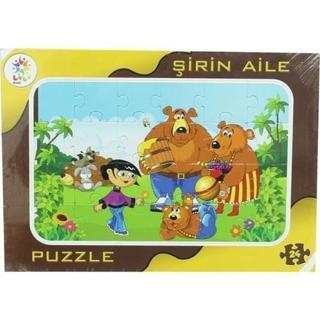 Laço Kids Şirin Aile Frame Puzzle 24 Parça Çocuklar İçin Yapboz
