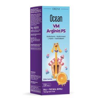 Orzax Ocean VM Arginin Ps Ballı Portakal Aromalı Şurup 150 ml 
