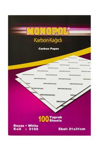 Monopol A4 Karbon Kağıdı Beyaz 3105 (100 Lü Paket)