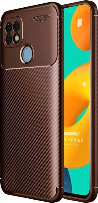 Microsonic Realme C25s Kılıf Legion Series Kahverengi