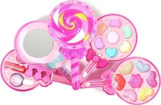 Sunman Pretty Pinky Lolipop Şekilli Oyuncak Güzellik ve Makyaj Seti Katlanabilen- 5 Katman Makyaj Seti