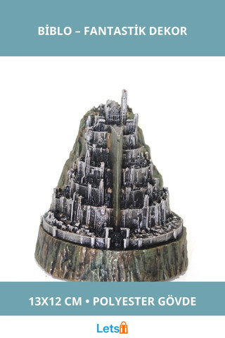 Gondor Krallığı Detaylı Polyester Biblo 13x12 cm