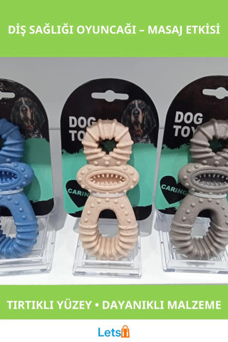 Dayanıklı Köpek Diş Sağlığı Oyuncak Tırtıklı Yapı