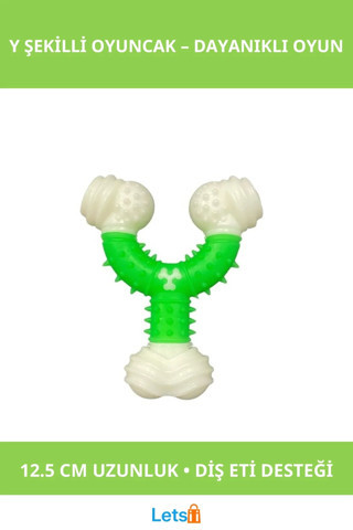 Dayanıklı Toksik Olmayan Y Şekilli Köpek Oyuncağı 12.5 cm