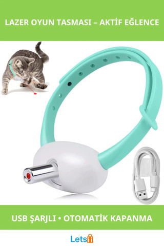 USB Şarjlı Otomatik Lazer Oyun Tasmaları Enerji Dolgunu Eğlence