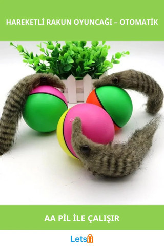 Etkileşimli Hareketli Rakun Kedi Köpek Oyuncak 22 CM