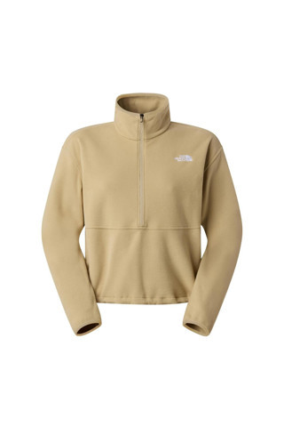 F0A8D2CLK51-R W Glacıer Fleece 1-2 Zıp Short Jacket Kadın Sweatshirt Krem