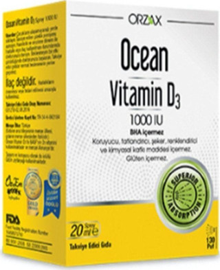 Ocean Vitamin D3 1000 Iu Sprey 20 Ml