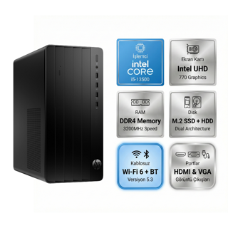 HP Pro Tower 290 G9 Intel Core i5-13500 16GB 512GB SSD Freedos Masaüstü Bilgisayar B70VKAT