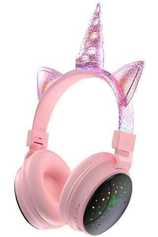 Teknomoda Unicorn Kedi Led Işıklı Bluetooth Kablosuz Kulaküstü Kulaklık Yeni Nesil