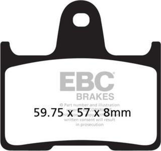 EBC FA254 HONDA CB400 99-03, GSXR600 04-05 , HD XL883/1200 ORGANİK ARKA FREN BALA