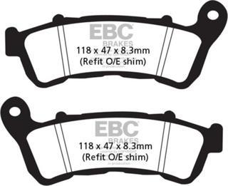 EBC SFA388HH SINTER SCOOTER PERFORMANS BALATASI