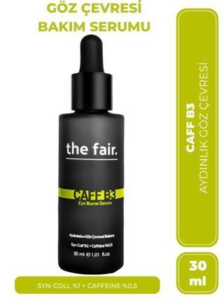 The Fair Caff-B3 Eye Illume Vegran gröz Serumu Koyu Halka Ve Kırışıklık Karşıtı Aydınlatıcı  30 ml