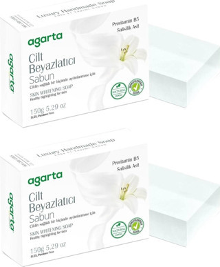 Agarta El Yapımı Doğal Sabun 150GR Cilt Beyazlatıcı (2 Li Set)