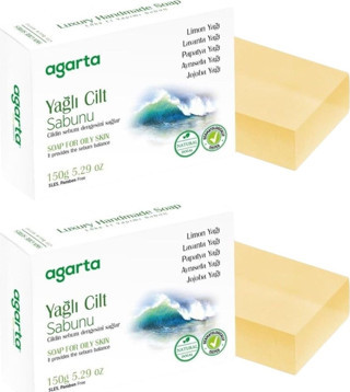 Agarta El Yapımı Doğal Sabun 150GR Yağlı Cilt (2 Li Set)