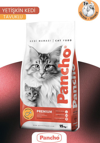 PANCHO TAVUK ETLİ YETİŞKİN KEDİ MAMASI 15KG