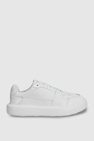 Lufian Mateas Erkek Deri Sneaker Ayakkabı Beyaz