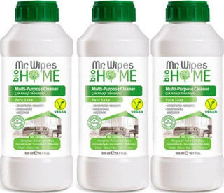 3 Adet Farması Mr Wıpes Konsantre Çok Amaçlı Temizleyici Beyaz Sabun Kokulu 500 ml