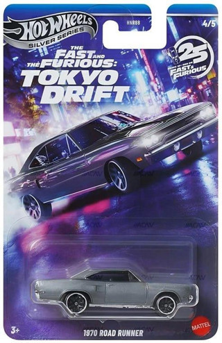 Hot Wheels 2025 Silver Fast & Furious Tokyo Drift 1970 Road Runner HNR88 JKX08