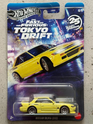 Hot Wheels 2025 Silver Fast & Furious Tokyo Drift NISSAN SILVIA S13 HNR88 JKX09