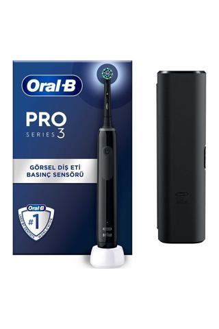 Oral-B Pro 3500 Şarj Edilebilir Diş Fırçası Siyah + Başlık