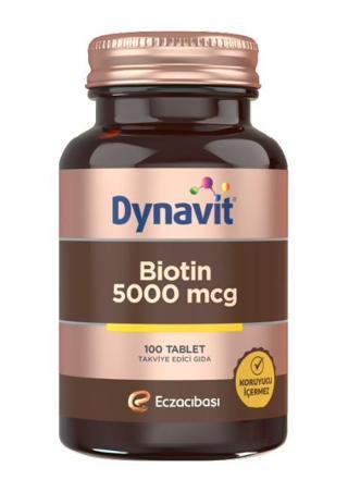 Eczacıbaşı Dynavit Biotin İçeren Takviye Edici Gıda 5000 Mcg 100 Tablet
