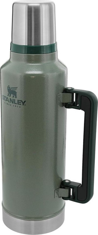 Stanley Classic Legendary Vakumlu Çelik Termos, Yeşil (Hammertone Green), 1.9 Litre